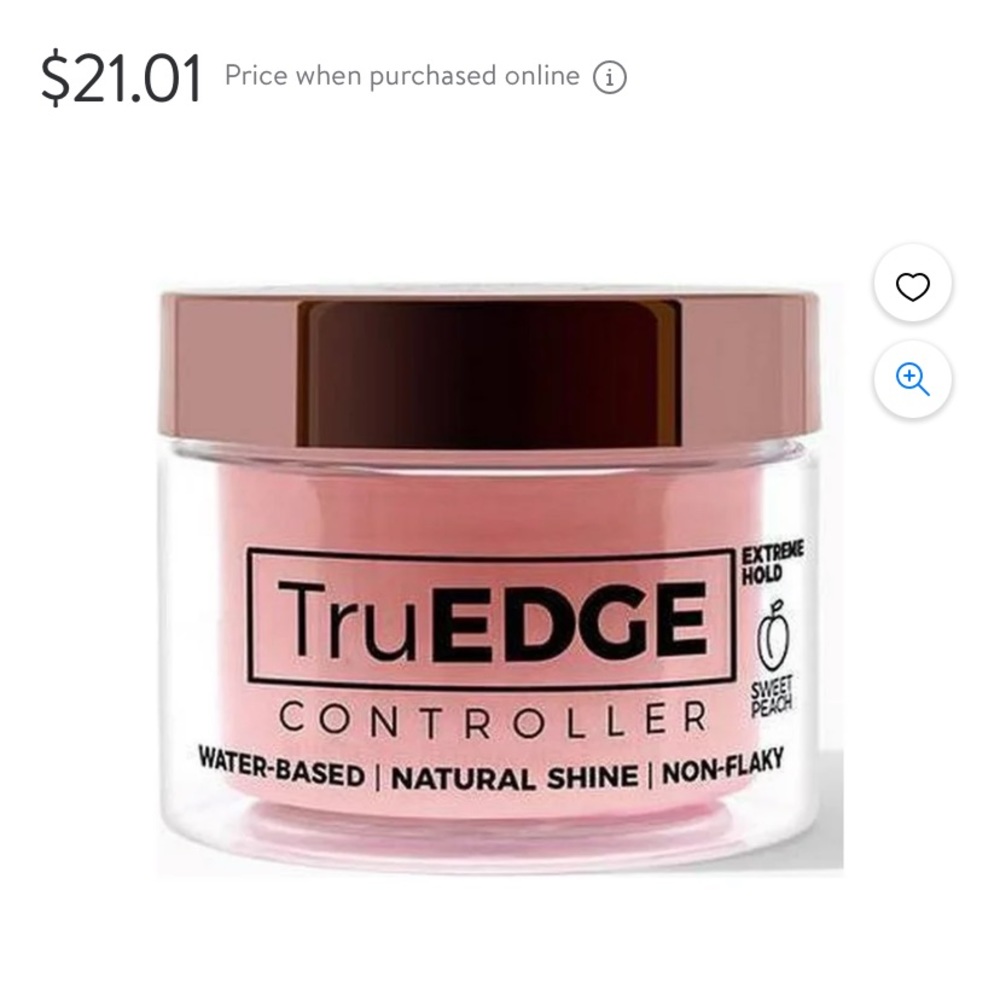 BRAND NEW truEDGE water-based controller extreme hold sweet peach scent
